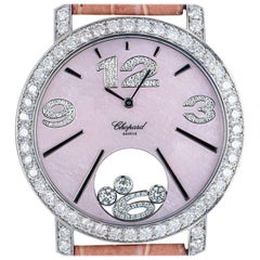 Chopard Happy Diamonds 18 Karat White Gold Pink Mother of Pearl Dial 20/7450-20
