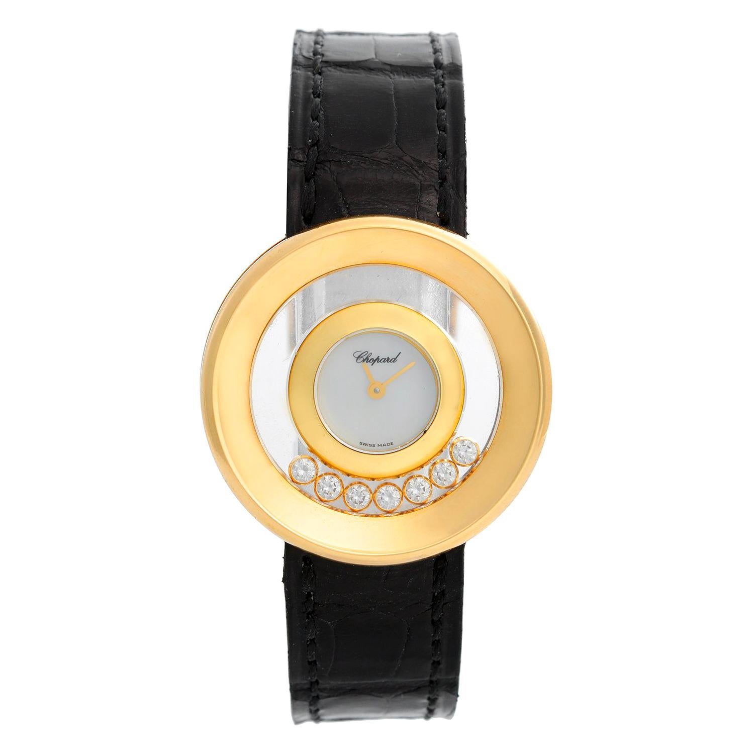 Chopard Happy Diamonds 18 Karat Yellow Gold Ladies Watch 20/6923