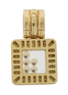 Chopard Happy Diamonds 18 Karat Gelbgold Großformatiger Anhänger