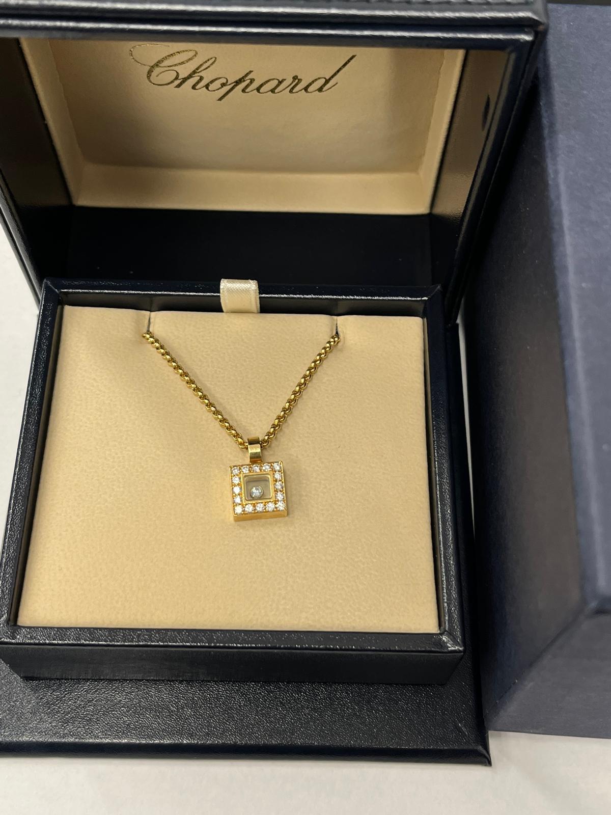 Ciondolo Chopard Happy Diamonds in oro giallo 18 ct. In condizioni ottime in vendita a London, GB