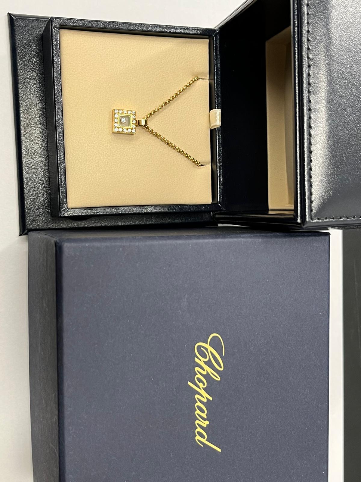 da uomo o donna Ciondolo Chopard Happy Diamonds in oro giallo 18 ct. in vendita