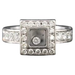 Chopard Happy Diamonds 18K 0.92 CTW Diamond Square Ring