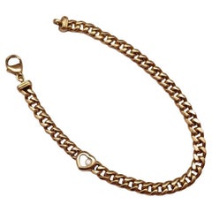 Chopard Happy Diamonds Bracelet - 18k Gold Curb Link