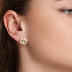 CHOPARD Happy Diamonds 18k Gold Earrings with 2.10ct Diamonds, 2010