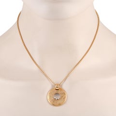 Chopard Happy Diamonds 18k Rose Gold 0.17 Carat Diamond Pendant Necklace