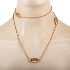 Chopard Happy Diamonds 18K Rose Gold 0.27 ct Diamond Pendant Necklace