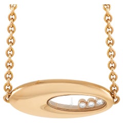 Chopard Happy Diamonds 18K Rose Gold 0.27 ct Diamond Pendant Necklace