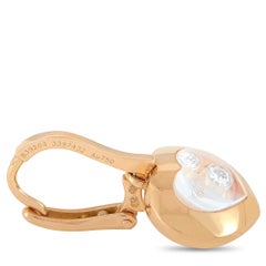 Chopard Happy Diamonds 18 Karat Rose Gold and 6 Floating Diamonds Heart Dangle