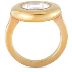 Chopard Happy Diamonds 18 Karat Rose Gold and Diamond 2 Circles Ring