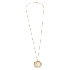 Chopard Happy Diamonds 18K Rose Gold Diamond Pendant Necklace