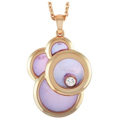 Chopard Happy Diamonds 18 Karat Rose Gold Floating Diamond and Mother of Pearl