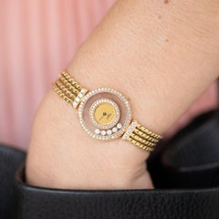 Chopard Happy Diamonds - 18k Solid Yellow Gold - Elegant Ladies Cocktail Watch