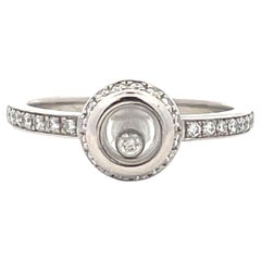Chopard Happy Diamonds 18K White Gold 0.24 ct Diamond Ring
