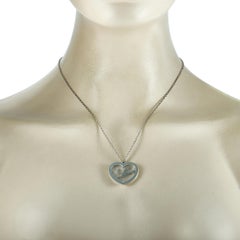 Chopard Happy Diamonds 18 Karat Gold and Diamond Love Heart Pendant Necklace