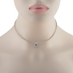 Chopard Happy Diamonds 18K White Gold Diamond Necklace CH36-050526