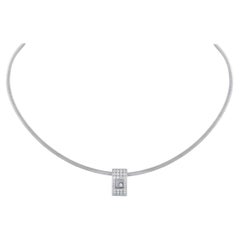 Chopard Happy Diamonds 18K White Gold Diamond Necklace CH36-050526