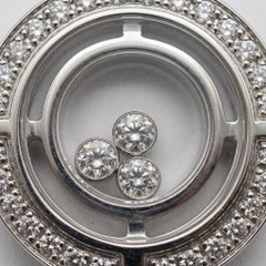Chopard Happy Diamonds 18k White Gold Diamond Pendant Necklace