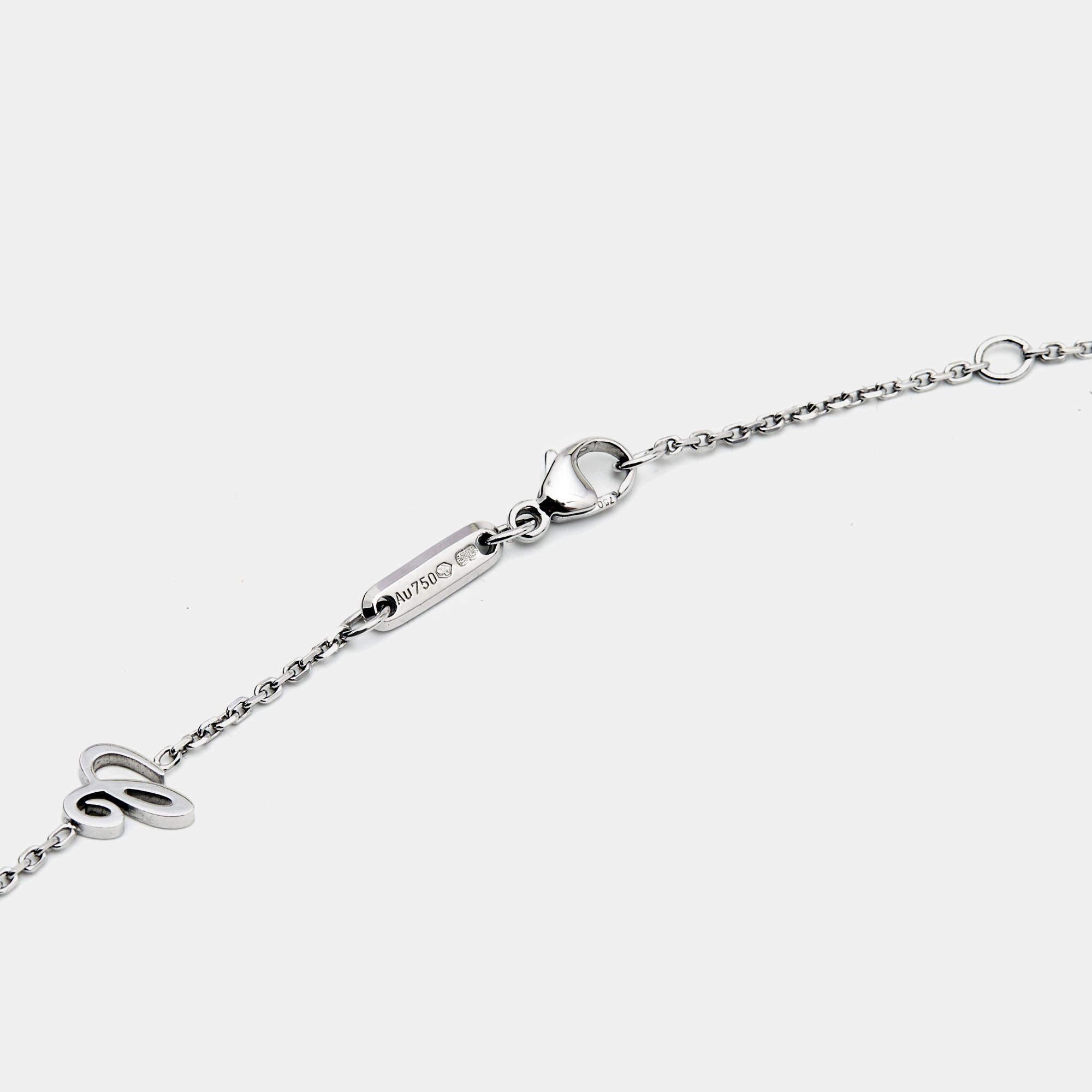 Women's Chopard Happy Diamonds 18k White Gold Pendant Necklace