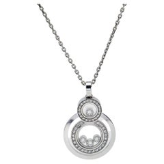 Chopard Happy Diamonds 18k White Gold Pendant Necklace
