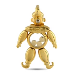 Chopard Happy Diamonds 18K Yellow Gold Diamond Clown Pendant