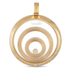 Chopard Happy Diamonds 18k Yellow Gold Diamond Pendant