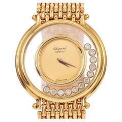 Vintage Chopard Happy Diamonds 18K Yellow Gold Men Watch Ref 1153