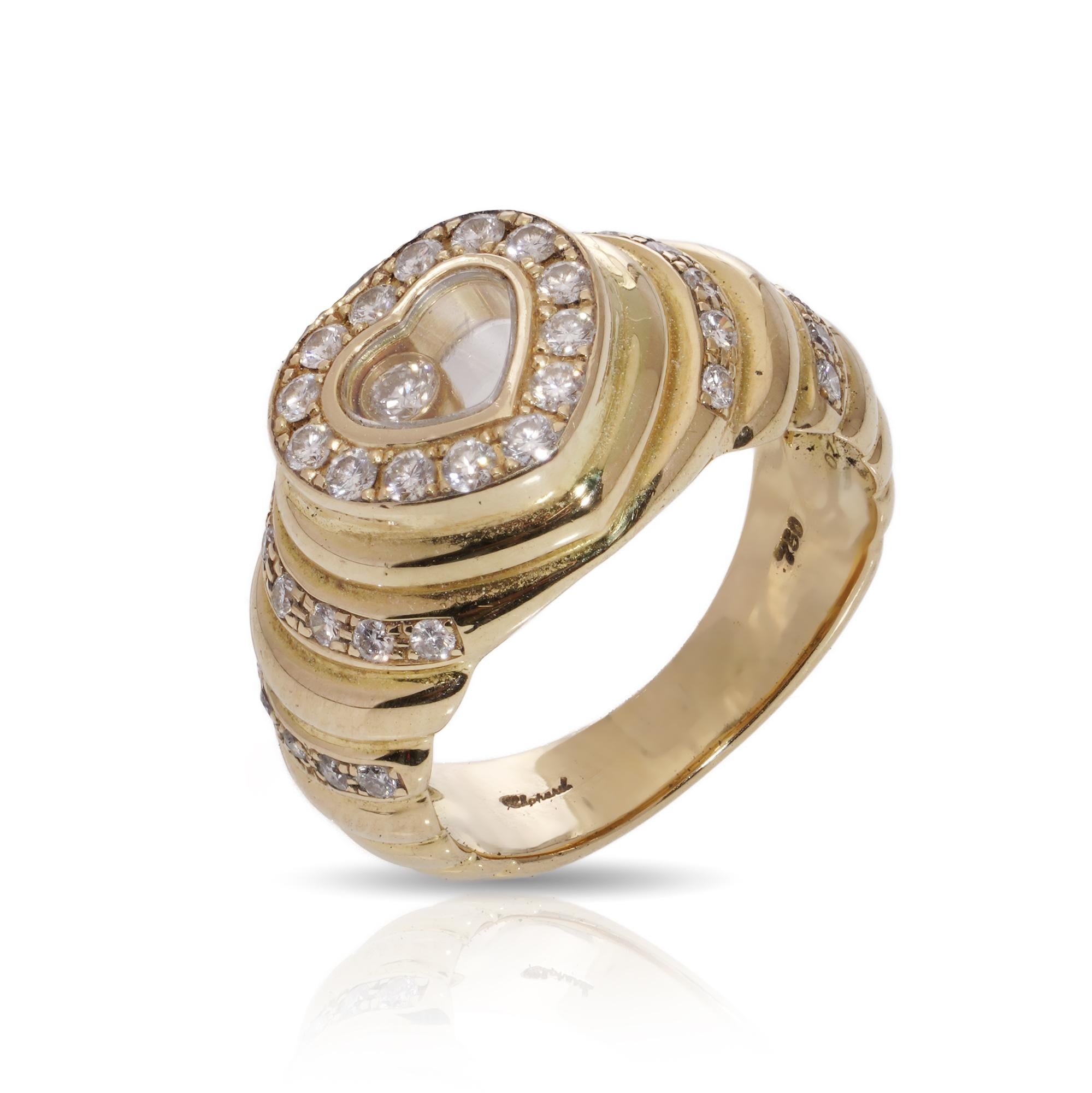 Chopard Happy Diamonds 18kt Gold Herz Ring (Brillantschliff) im Angebot