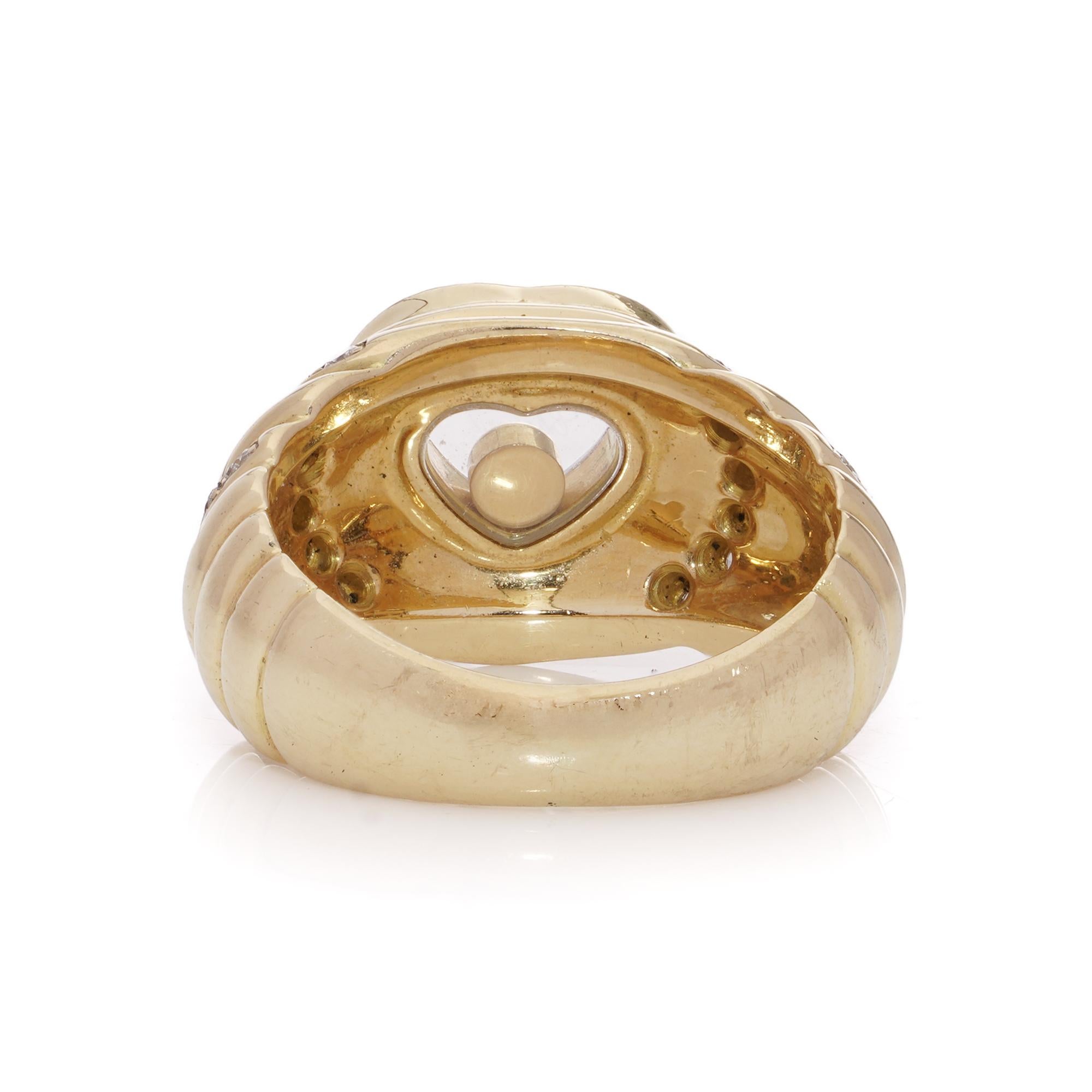 Chopard Happy Diamonds 18kt Gold Herz Ring im Angebot 1