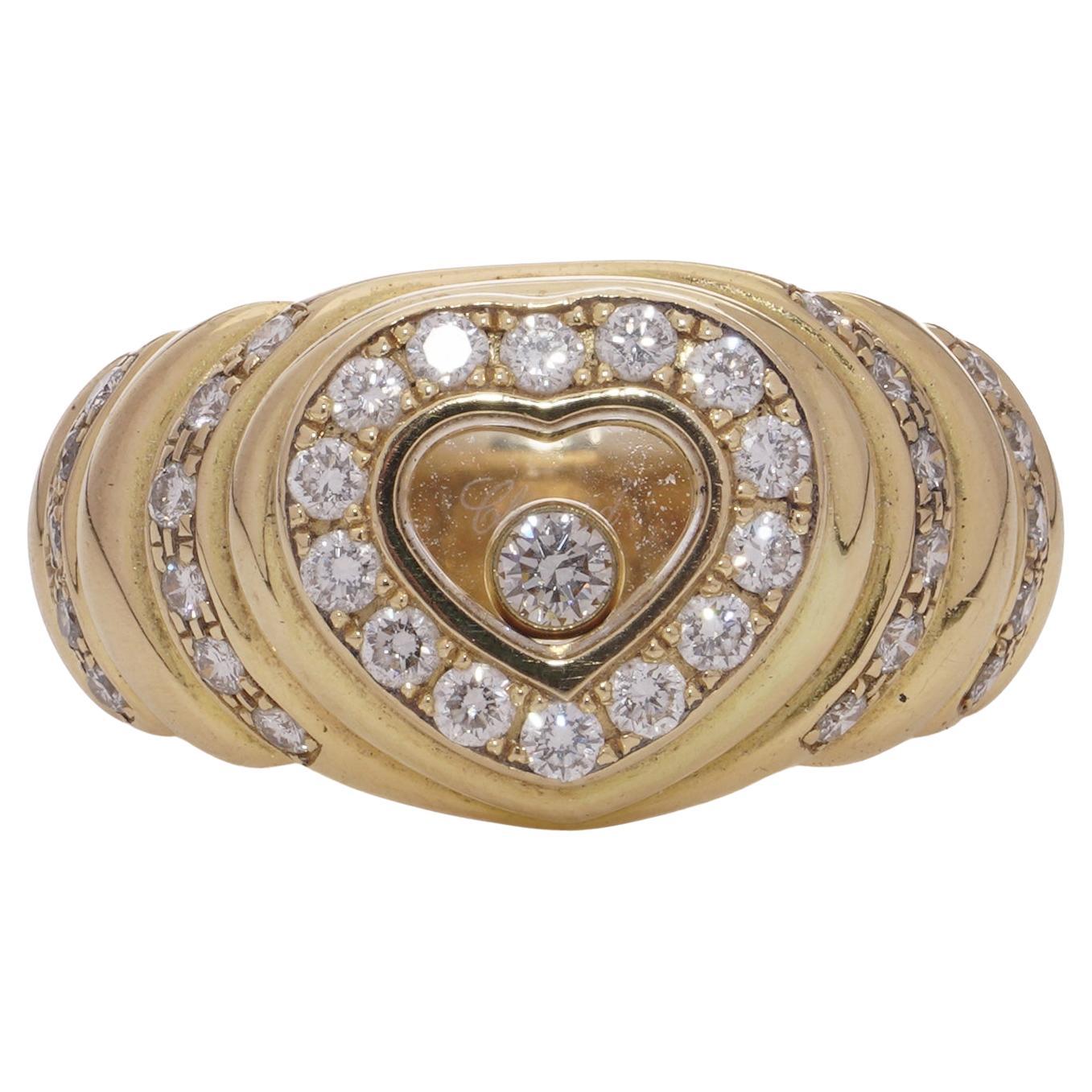 Chopard Happy Diamonds 18kt Gold Herz Ring