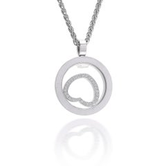 Chopard Happy Diamonds 18KT White Gold Heart Pendant Necklace