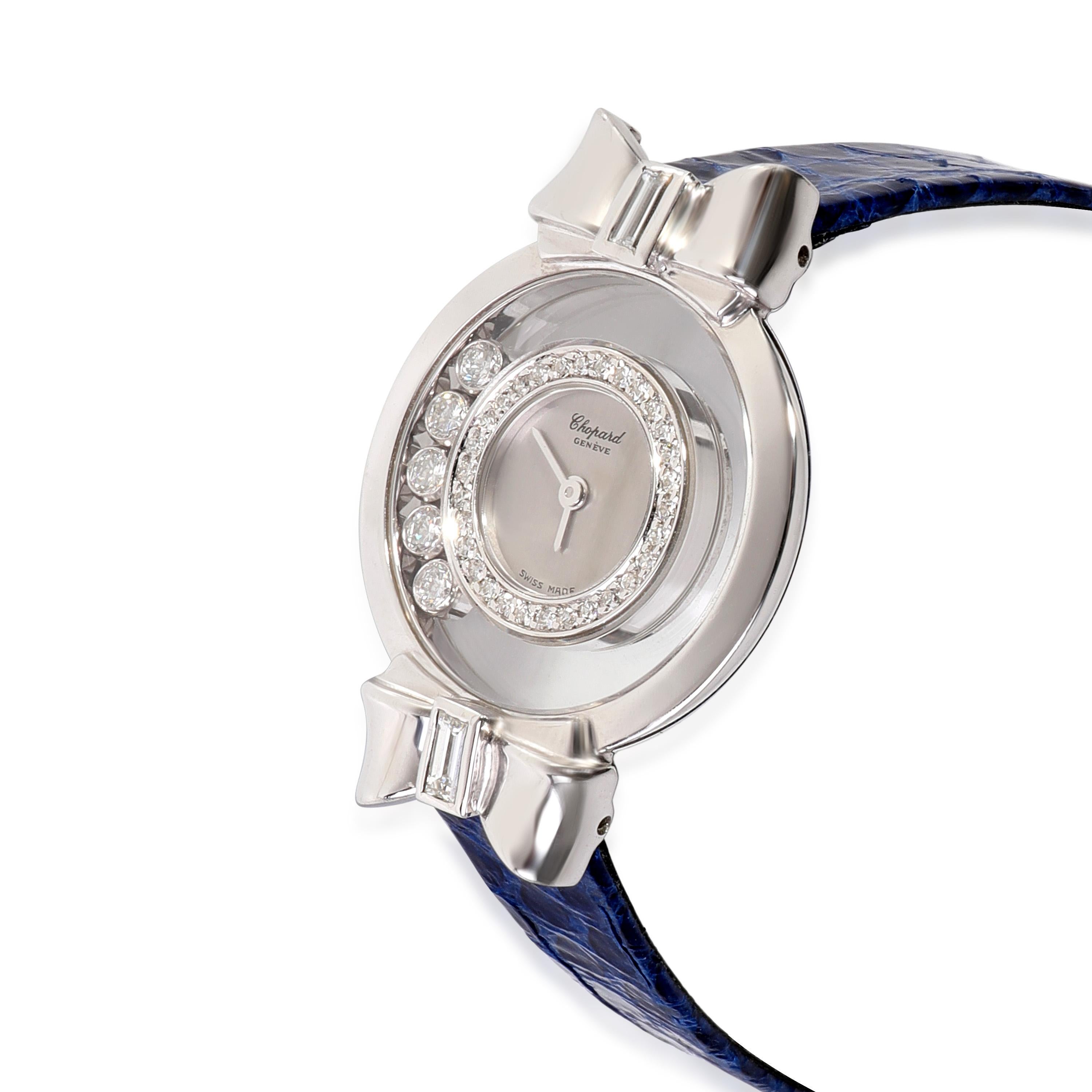 Chopard Happy Diamonds 20/5334 Damenuhr aus 18 Karat Weißgold im Zustand „Hervorragend“ in New York, NY