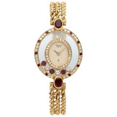 Retro Chopard Happy Diamonds 200296-5181, Case, Certified and Warranty