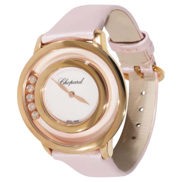 Chopard Happy Diamonds 209429-5106 Women's Watch in 18 Karat Rose Gold ...