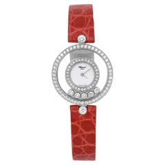 Chopard Happy Diamonds 24mm 18K White Gold White Dial Ladies Watch 20/3957