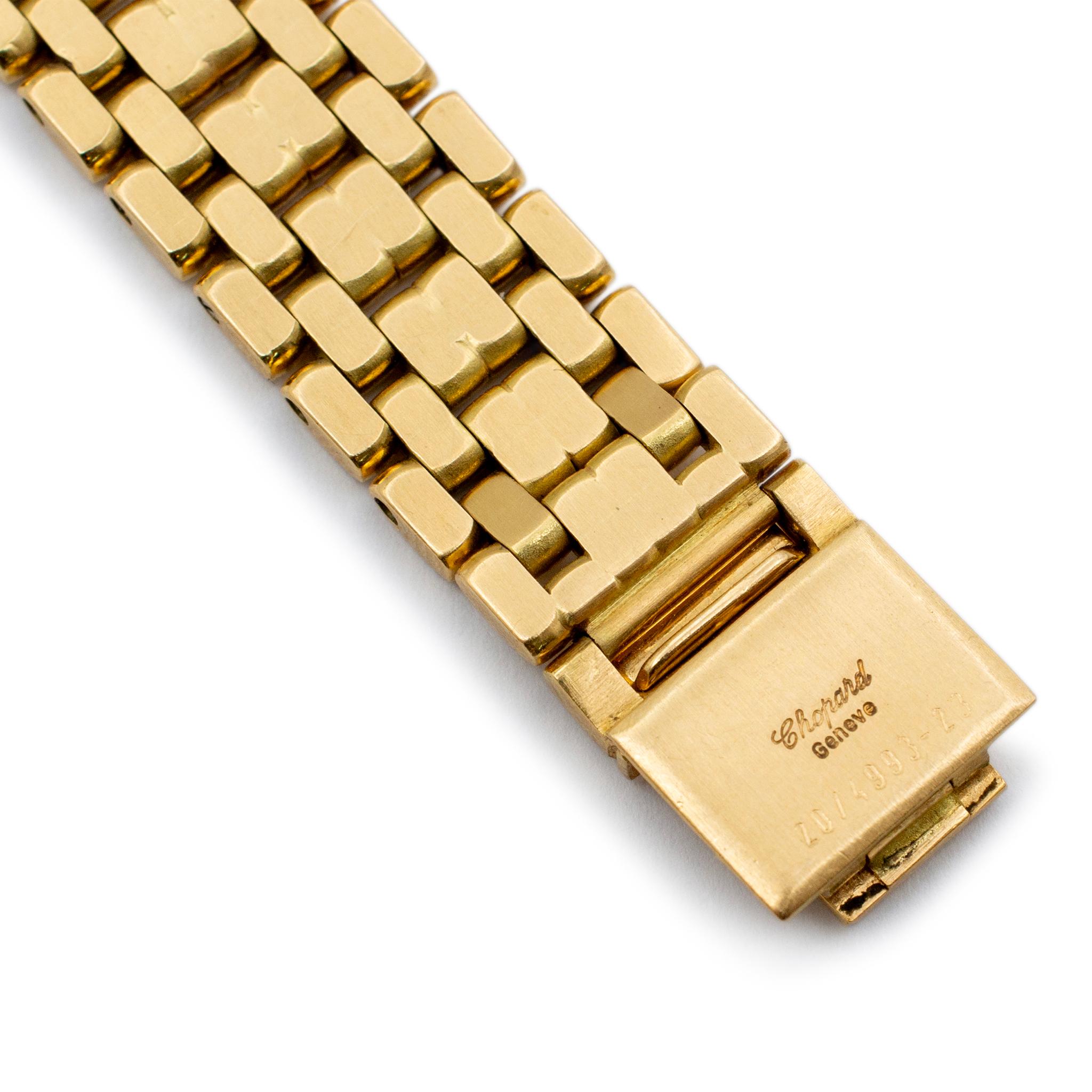 Women's Chopard Happy Diamonds 25MM 4118 1 Diamond 18K Yellow Gold Ladies Watch