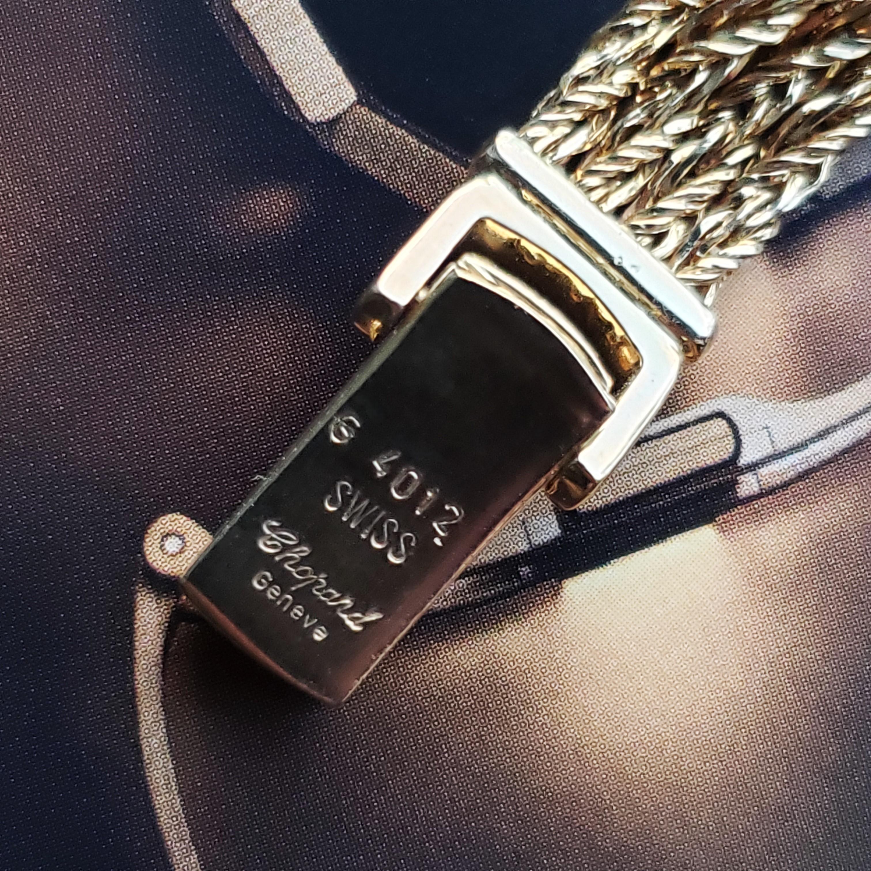Chopard Happy Diamonds 4066M — 18K Gold 1990s Vintage Watch For Sale 4