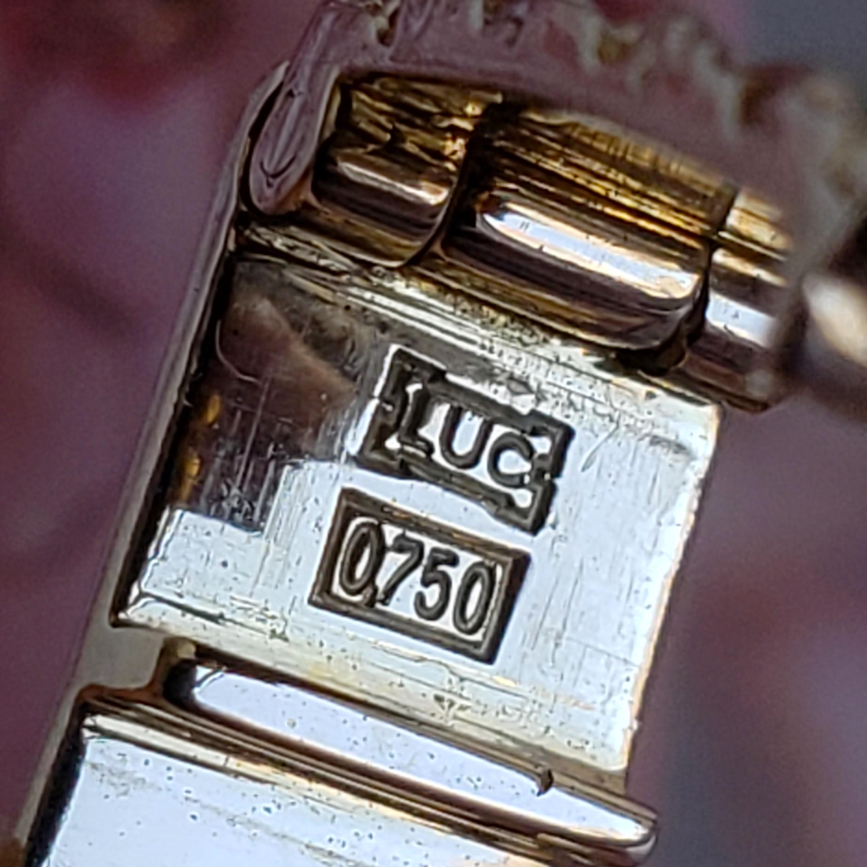 Chopard Happy Diamonds 4066M — 18K Gold 1990s Vintage Watch  total 90 diamonds For Sale 11
