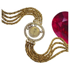 Chopard Happy Diamonds 4066M - Orologio d'epoca anni '90 in oro 18 carati