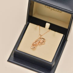 Chopard Happy Diamonds Animals World Pendant Necklace 18K Rose Gold