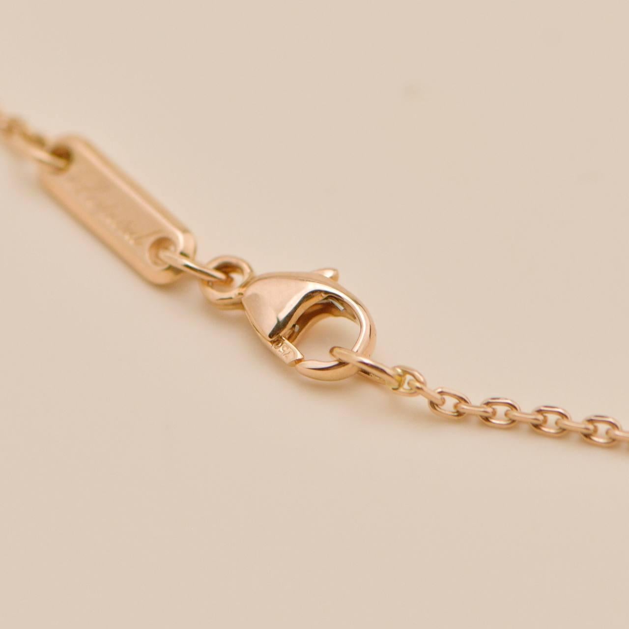 Chopard Happy Diamonds Animals World Pendant Necklace 18K Rose Gold in vendita 1