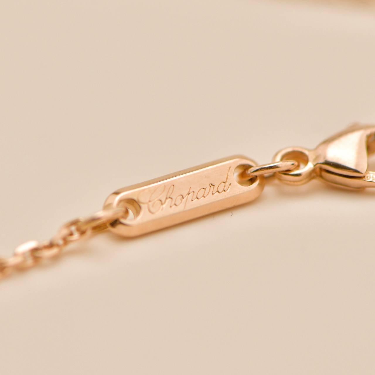 Chopard Happy Diamonds Animals World Pendant Necklace 18K Rose Gold in vendita 3