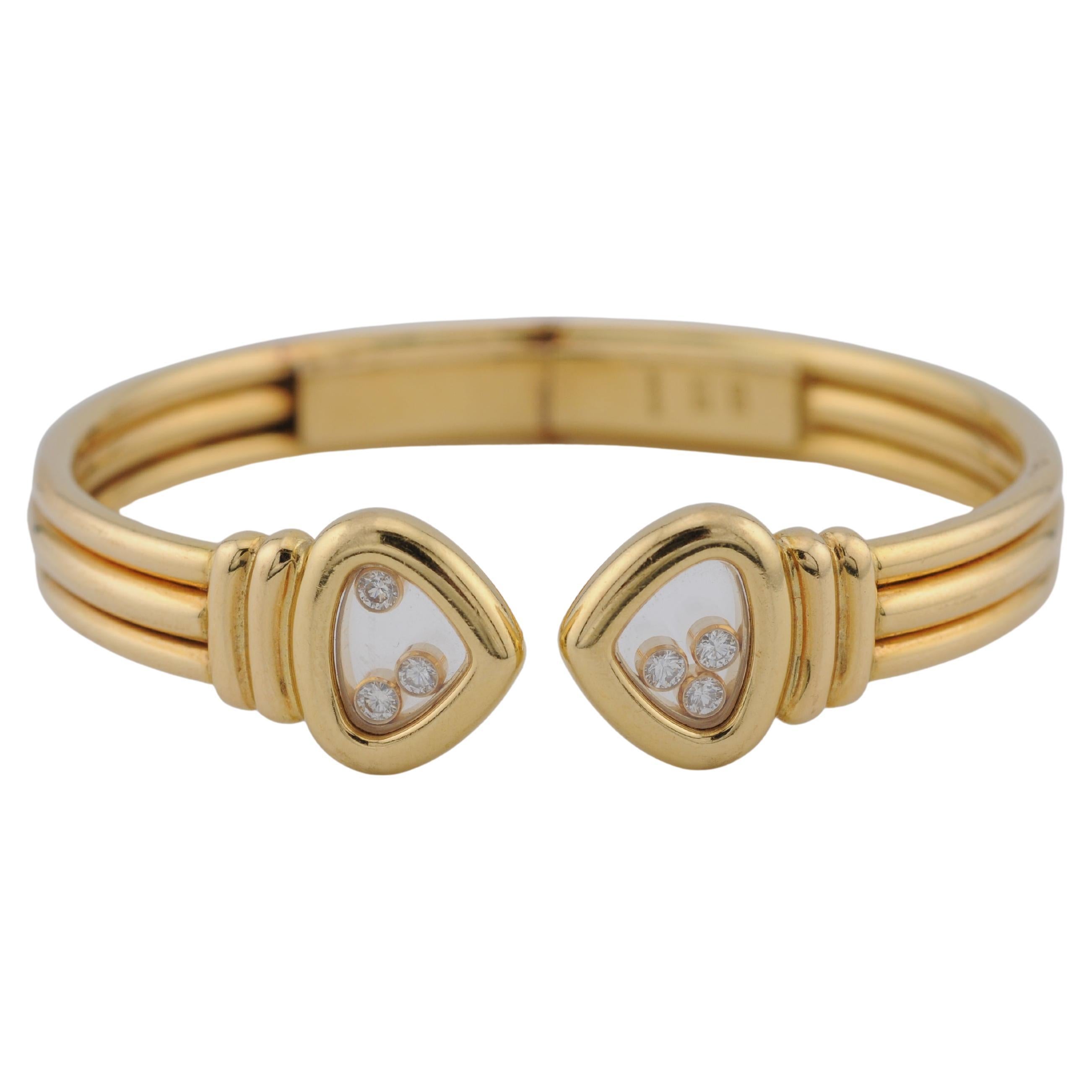 Chopard Happy Diamonds Armreif aus 18k Gelbgold 41g im Angebot