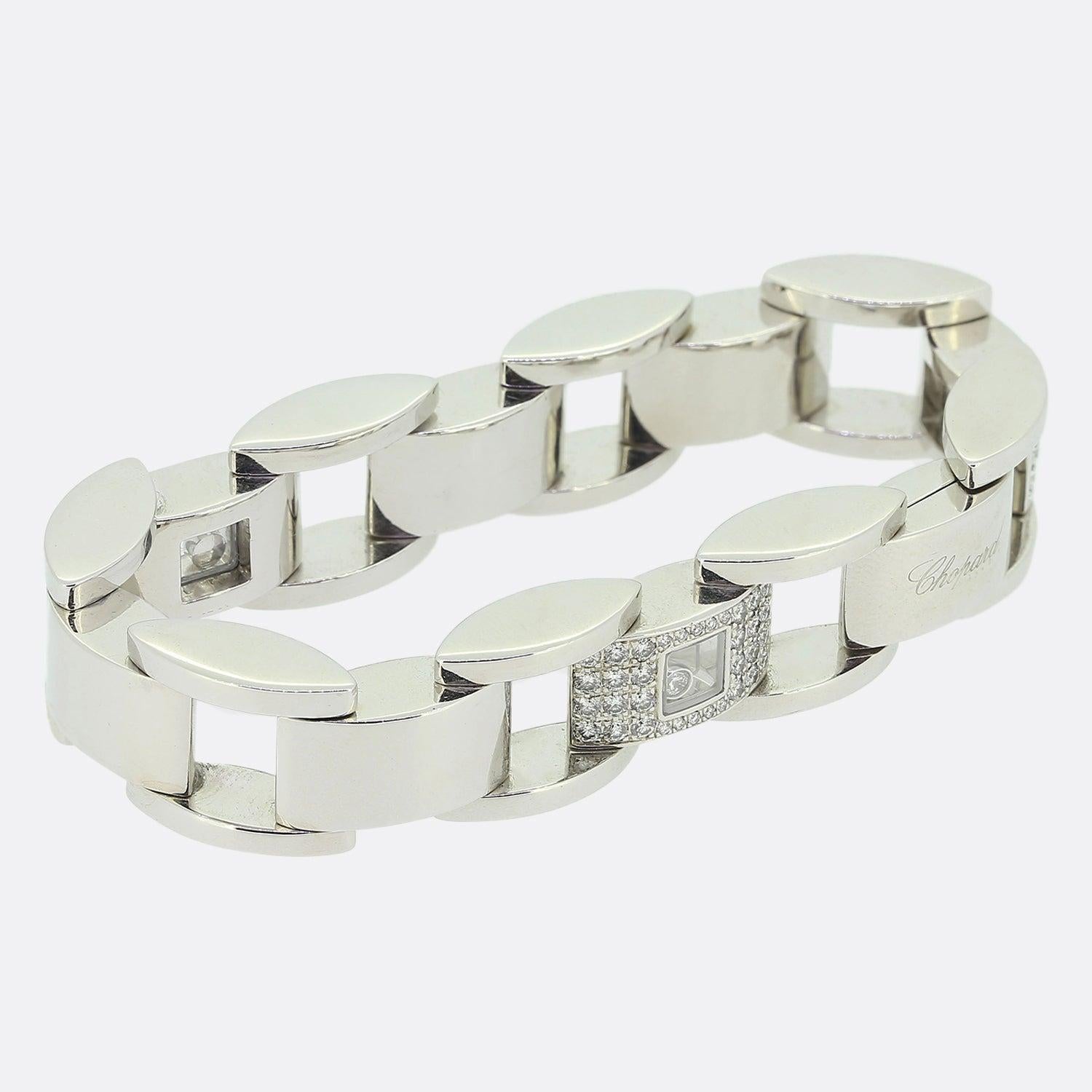Taille brillant Bracelet Chopard Happy Diamonds en vente