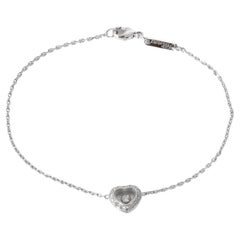 Bracciale Chopard Happy Diamonds in oro bianco 18 carati 0,19 CTW