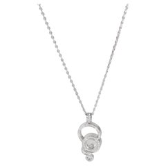 Chopard Pendentif bulle Happy Diamonds en or blanc 18 carats