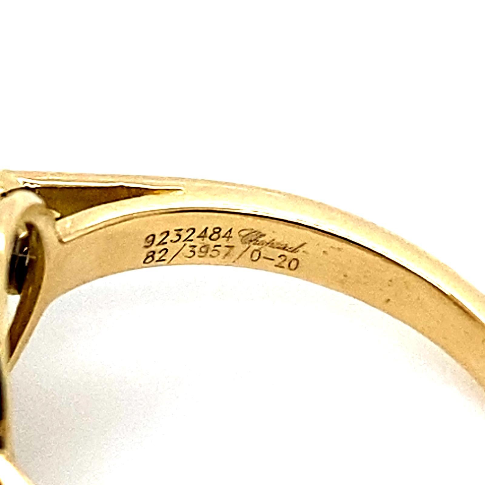 Chopard Happy Diamonds Circle 18 Karat Yellow Gold Ring For Sale 2