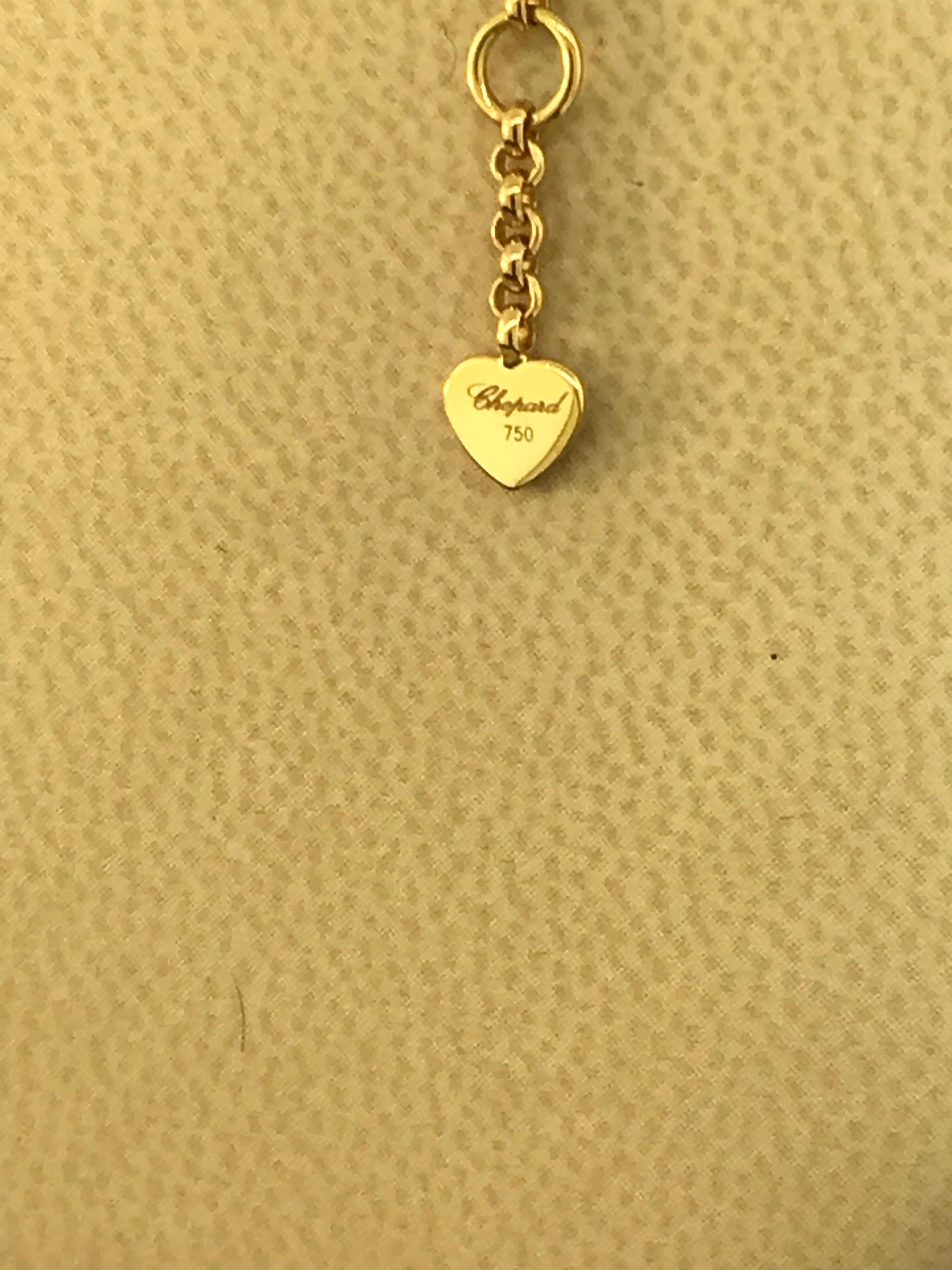 Chopard Happy Diamonds Clover Yellow Gold Charm Bracelet 85/6956 Brand New In New Condition In New York, NY