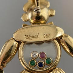 Pendentif « Happy Diamonds Clown » de Chopard en or jaune 18 carats, serti de multiples pierres précieuses
