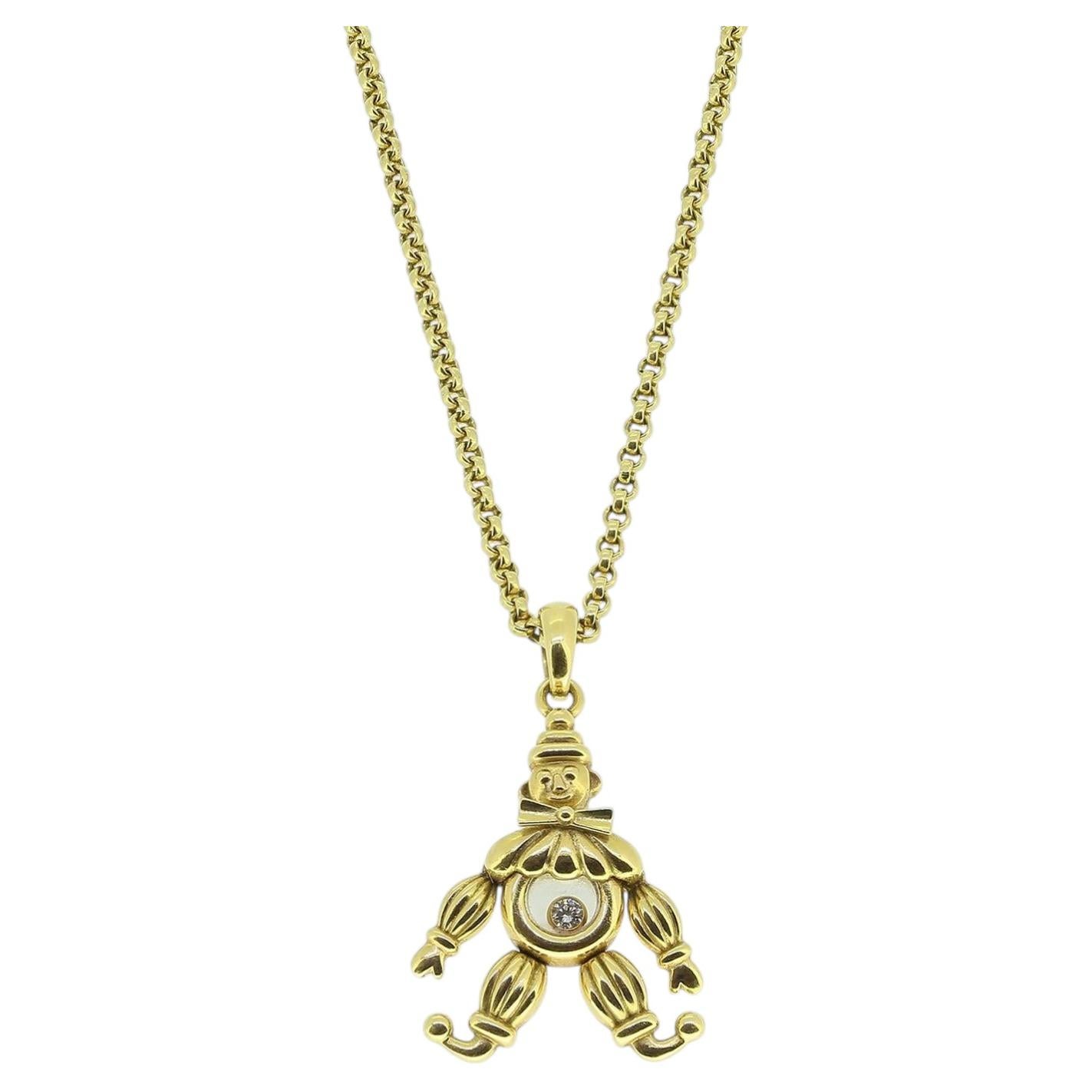 Chopard Happy Diamonds Clown Pendant Necklace