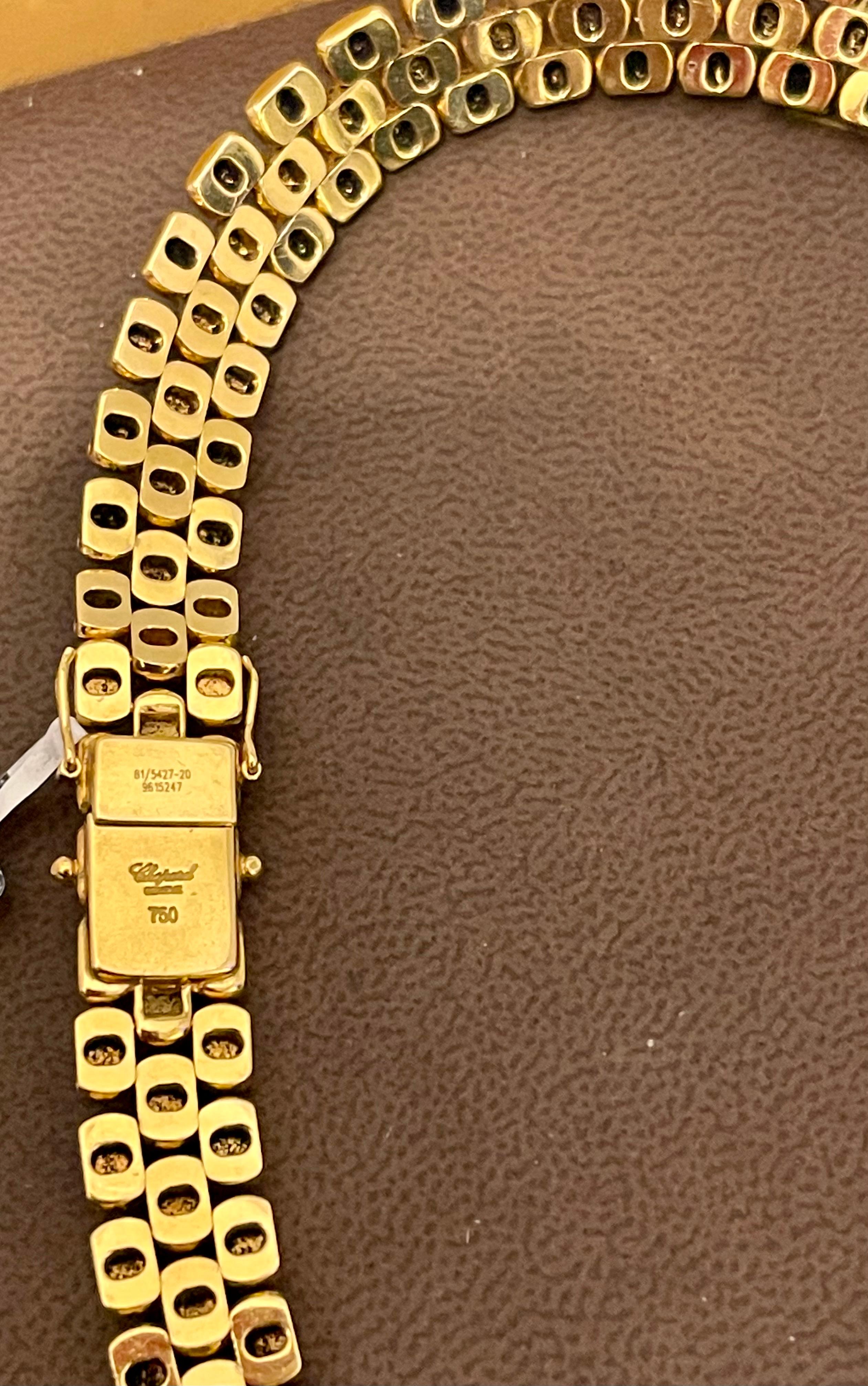 Chopard Collier Happy Diamonds en or jaune 18 carats avec cœur en diamants, ancienne propriété 4